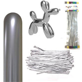 GLOBO FIGURA CROMADO PLATA X25